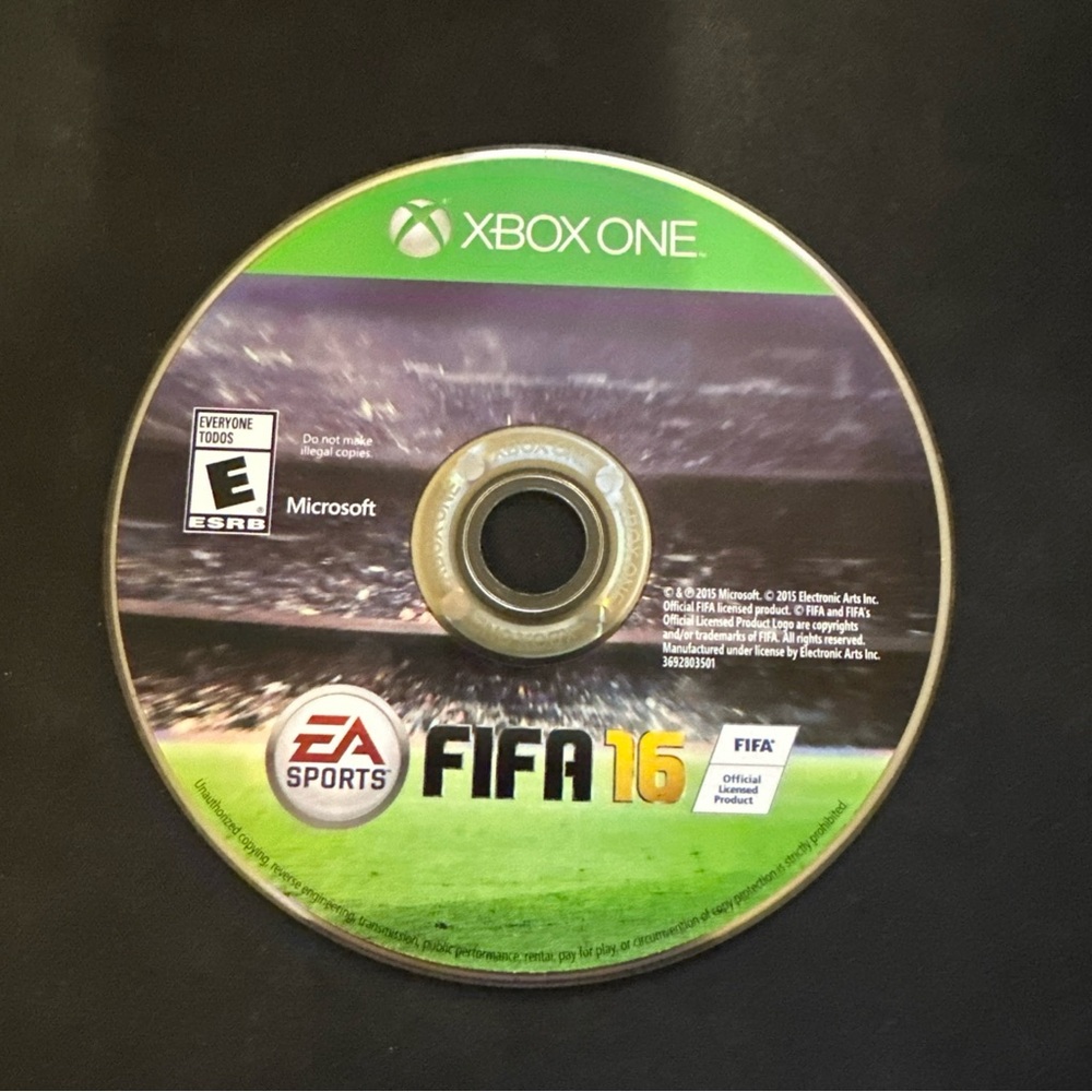 Microsoft Xbox One FIFA 16 Game Disc - Green and Black